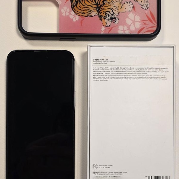 Apple iPhone 14 Pro Max - Unlocked, Black, 128 GB, A2651