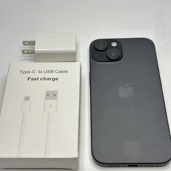 Apple iPhone 15 - Unlocked, 128 GB, Black, A2846