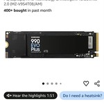 New Samsung SSD
