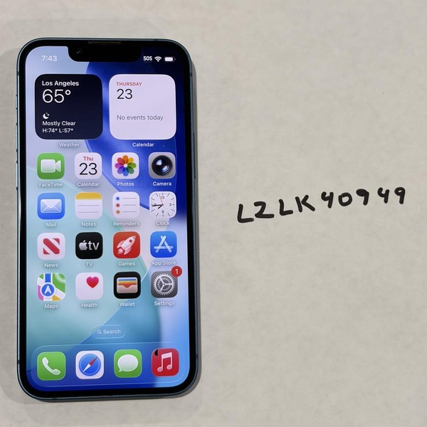 Apple iPhone 13 Mini - Visible, 128 GB, Blue, A2481