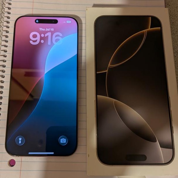 Apple iPhone 16 Pro Max - Unlocked, 256GB, Natural, A3084