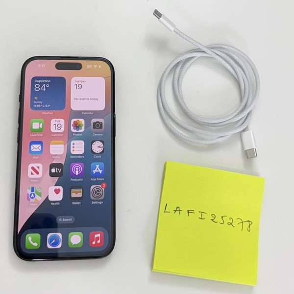 Apple iPhone 15 - Unlocked, 256 GB, Black, A2846