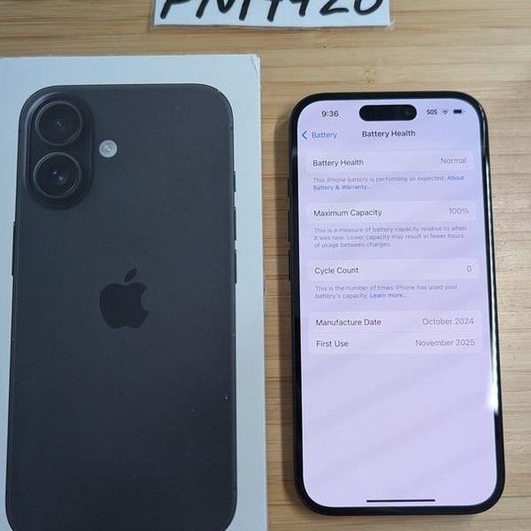 Apple iPhone 16 - Unlocked, 128 GB, Black, A3081