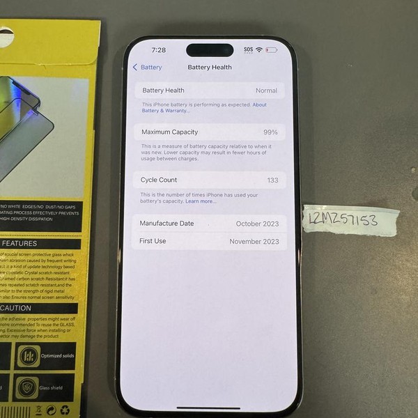 Apple iPhone 15 Pro Max - Unlocked, 256 GB, Natural, A2849