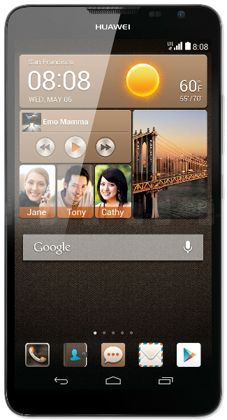 Huawei Ascend Mate2 4G - Consumer Cellular, 16 GB, Black