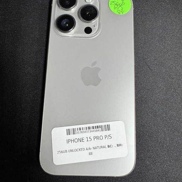 Apple iPhone 15 Pro - Unlocked Non-US, 256 GB, Natural, A3102