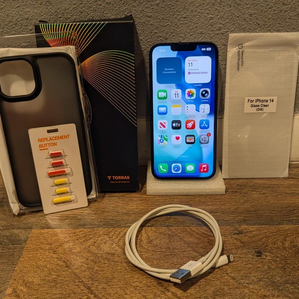 Apple iPhone 14 - Unlocked, 256 GB, Midnight, A2649