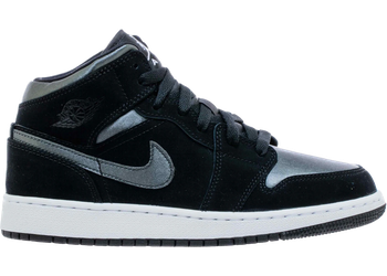 Jordan 1 Mid White Black Grey (GS) for sale