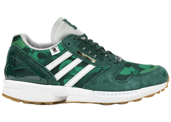 adidas ZX 8000 Bape Undefeated Green for sale
