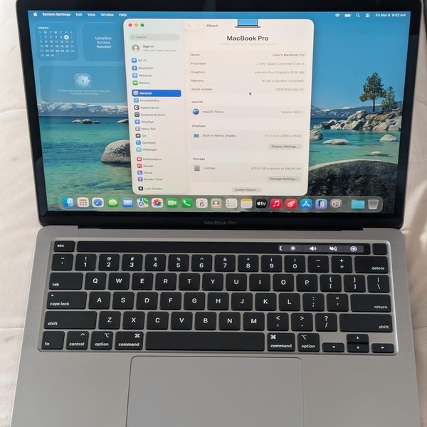 MacBook Pro 2020 - 13 inch - 512 GB, Gray, 16 GB, Intel Core i5
