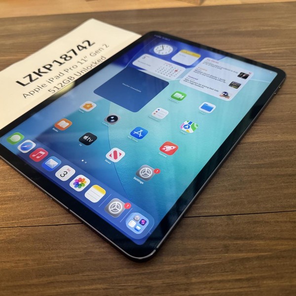 Apple iPad Pro 11 inch 2nd Gen 2020 - Unlocked, 512 GB, Gray, A2068