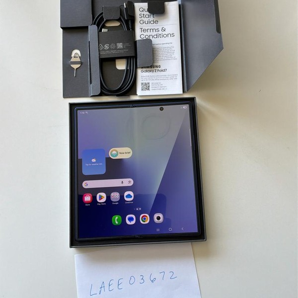 Samsung Galaxy Z Fold7 - Unlocked, 1 TB, Blue Shadow, 16 GB, SM-F966U1