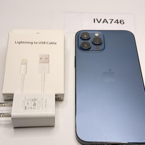 Apple iPhone 12 Pro Max - Unlocked, 128 GB, Pacific Blue, A2342