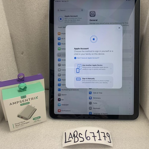 Apple iPad Air 4th Gen - Wi-Fi, 64 GB, Sky Blue, A2316