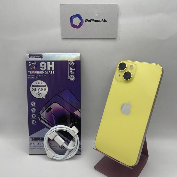 Apple iPhone 14 - Unlocked, 128 GB, Yellow, A2649