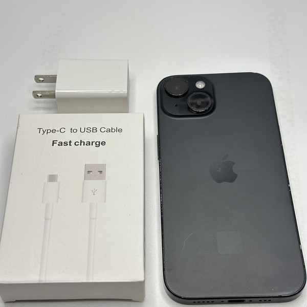 Apple iPhone 15 - Unlocked, 256 GB, Black, A2846