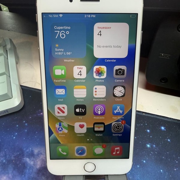 Apple iPhone 8 Plus - Unlocked, 64 GB, Silver, A1897, GSM