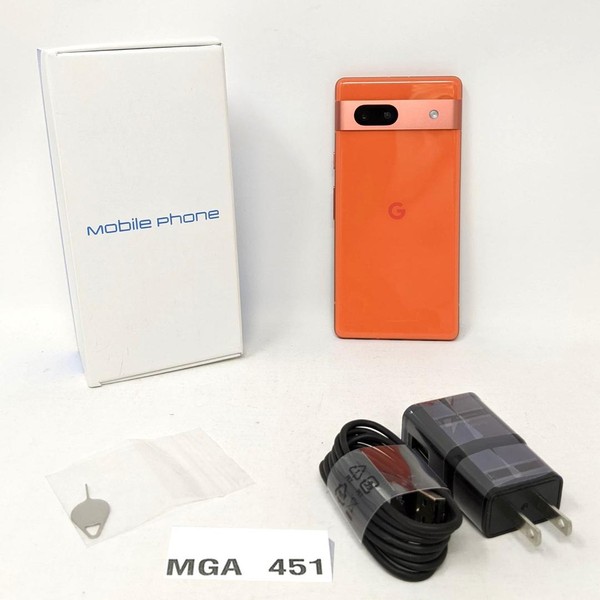 Google Pixel 7a - Unlocked, 128 GB, Coral, 8 GB, GWKK3
