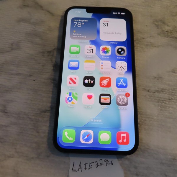 Apple iPhone 16e - Unlocked, 128 GB, Black, A3212