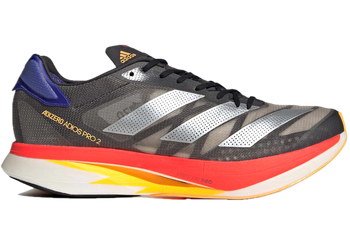 adidas Adizero Adios Pro 2 Black Silver Yellow Purple for sale