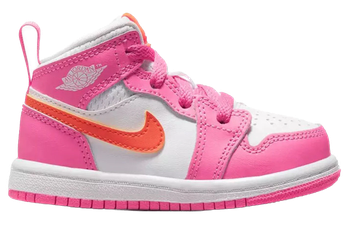 Jordan 1 Mid Pinksicle Safety Orange (TD) for sale