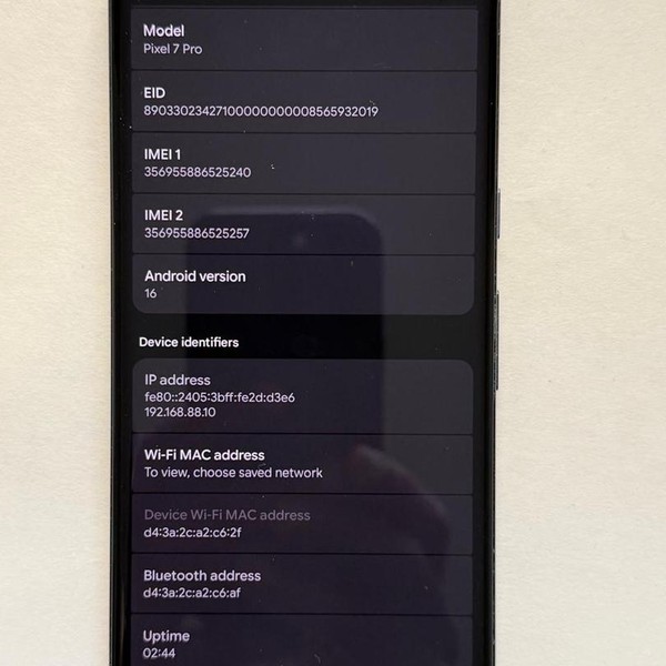 Google Pixel 7 Pro - Unlocked, 256 GB, Obsidian, 12 GB, GE2AE