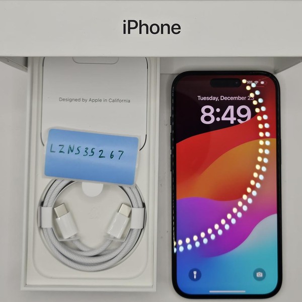 Apple iPhone 15 - Unlocked, 128 GB, Black, A2846