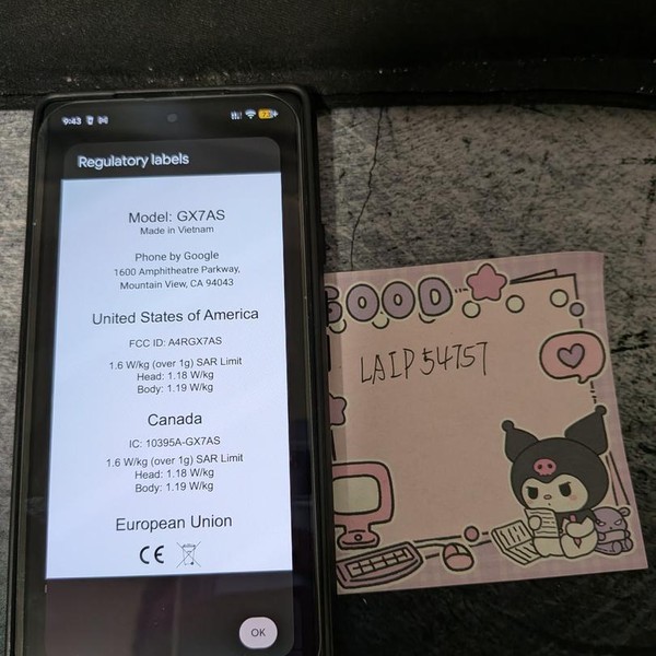 Google Pixel 6a - Unlocked, 128 GB, Chalk, 6 GB, GX7AS