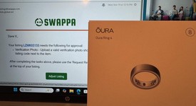 New
													Oura Ring Gen 4 - Brushed Silver, Size 8, photo 2 of 4