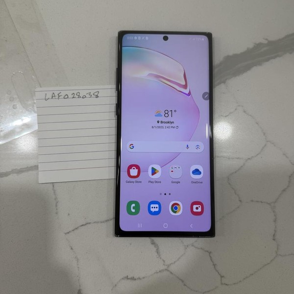 Samsung Galaxy Note 10 Plus - T-Mobile, 256 GB, Black, 12 GB, SM-N975U
