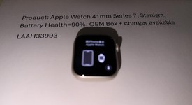 Mint
													Apple Watch Series 7 41mm - Starlight, A2473 - GPS, Aluminum, photo 1 of 9