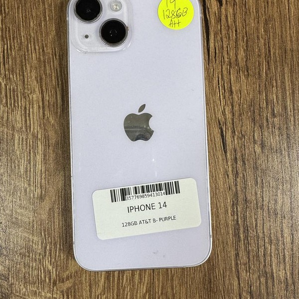 Apple iPhone 14 - AT&T, 128 GB, Purple, A2649