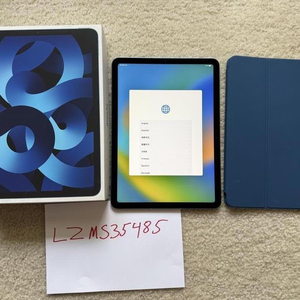 Apple iPad Air 5th Gen - Unlocked, 64 GB, Blue, A2589