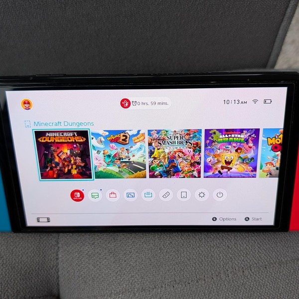 Nintendo Switch - OLED - Black, 64 GB, Super Smash Bros.