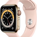 Good Apple Watch Series 6 40mm - Unlocked, Silver, A2293 - Cellular, Stainless Steel