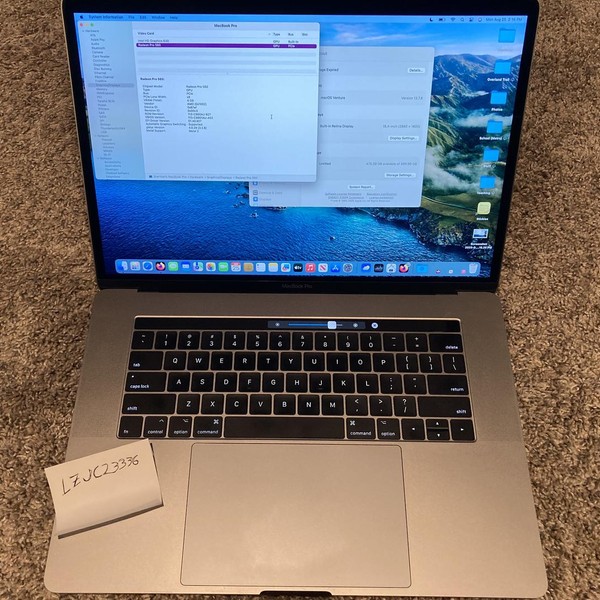 MacBook Pro 2017 (With Touch Bar) - 15 inch - I7, Silver, 512 GB, 16 GB