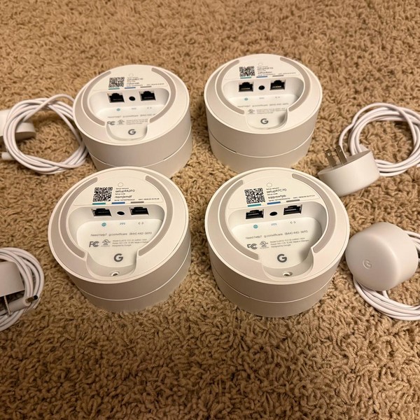 Google WiFi Router - White, 4-pack