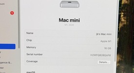 Good
													Mac mini 2020 - Apple M1, Silver, 512 GB, 16 GB, photo 2 of 15