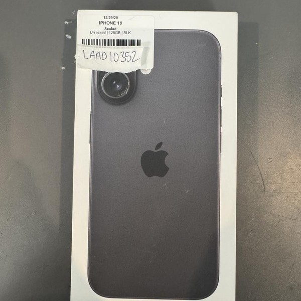 Apple iPhone 16 - Unlocked, 128 GB, Black, A3081