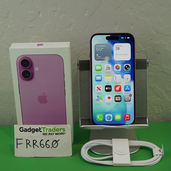 Apple iPhone 16 - T-Mobile, Pink, 128 GB, A3081