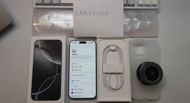 Good
													Apple iPhone 16 Pro Max - Unlocked, White, 256 GB, A3084, photo 1 of 6