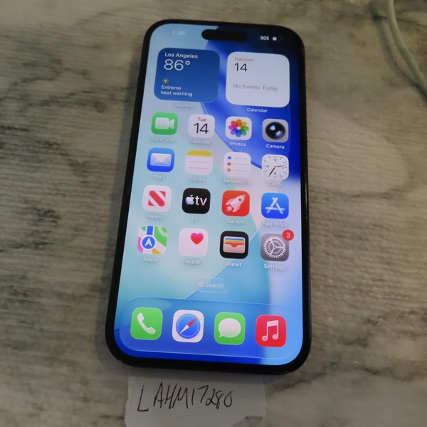 Apple iPhone 15 - Unlocked, 128 GB, Black, A2846