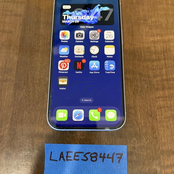 Apple iPhone 15 - AT&T, 128 GB, Black, A2846