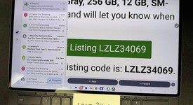 Good
													Samsung Galaxy Tab  S10 Ultra - Wi-Fi, Moonstone Gray, 256 GB, 12 GB, SM-X920, photo 1 of 8