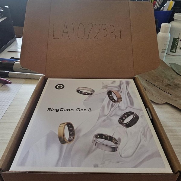 RingConn Smart Ring Gen 3 - Silver, Size 7
