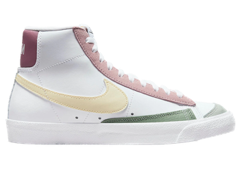 Nike Blazer Mid 77 White Pink Green Yellow (Women's) for sale