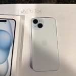Mint Apple iPhone 15 - Unlocked, Blue, 128 GB, A2846