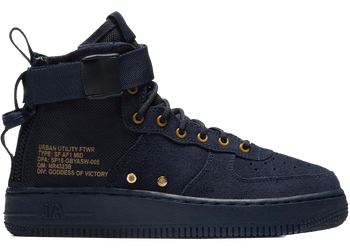 Nike SF Air Force 1 Mid Obsidian Black (GS) for sale