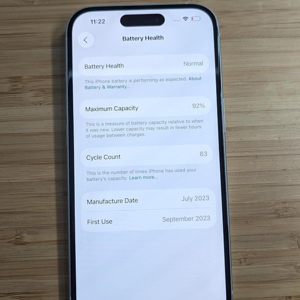 Apple iPhone 15 - Unlocked, 128 GB, Blue, A2846