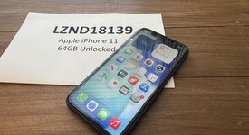 Good
													Apple iPhone 11 - Unlocked, Black, 64 GB, A2111, photo 1 of 4